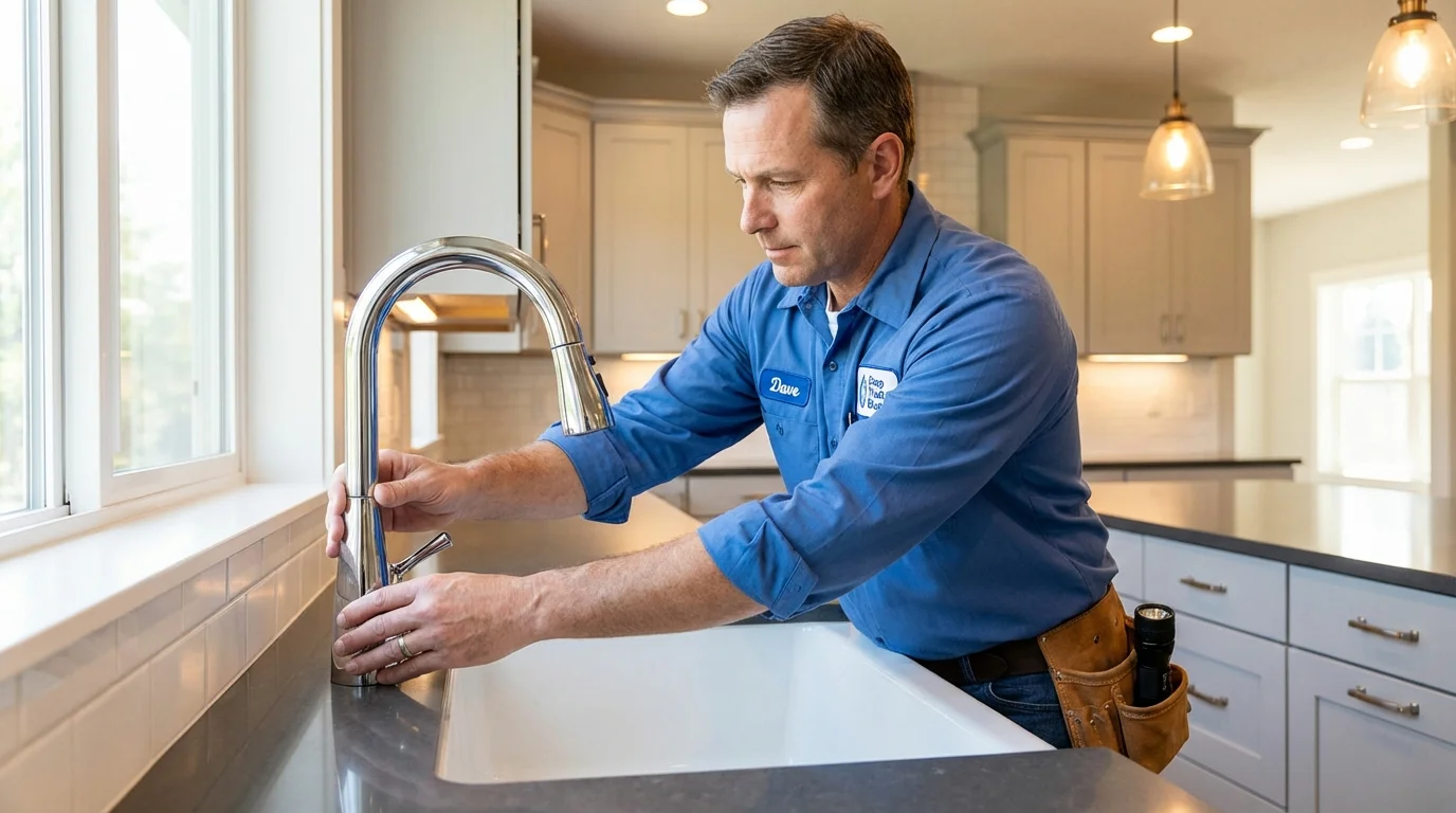 Kitchen faucet installation by Johns Plumbing LLC in Archer